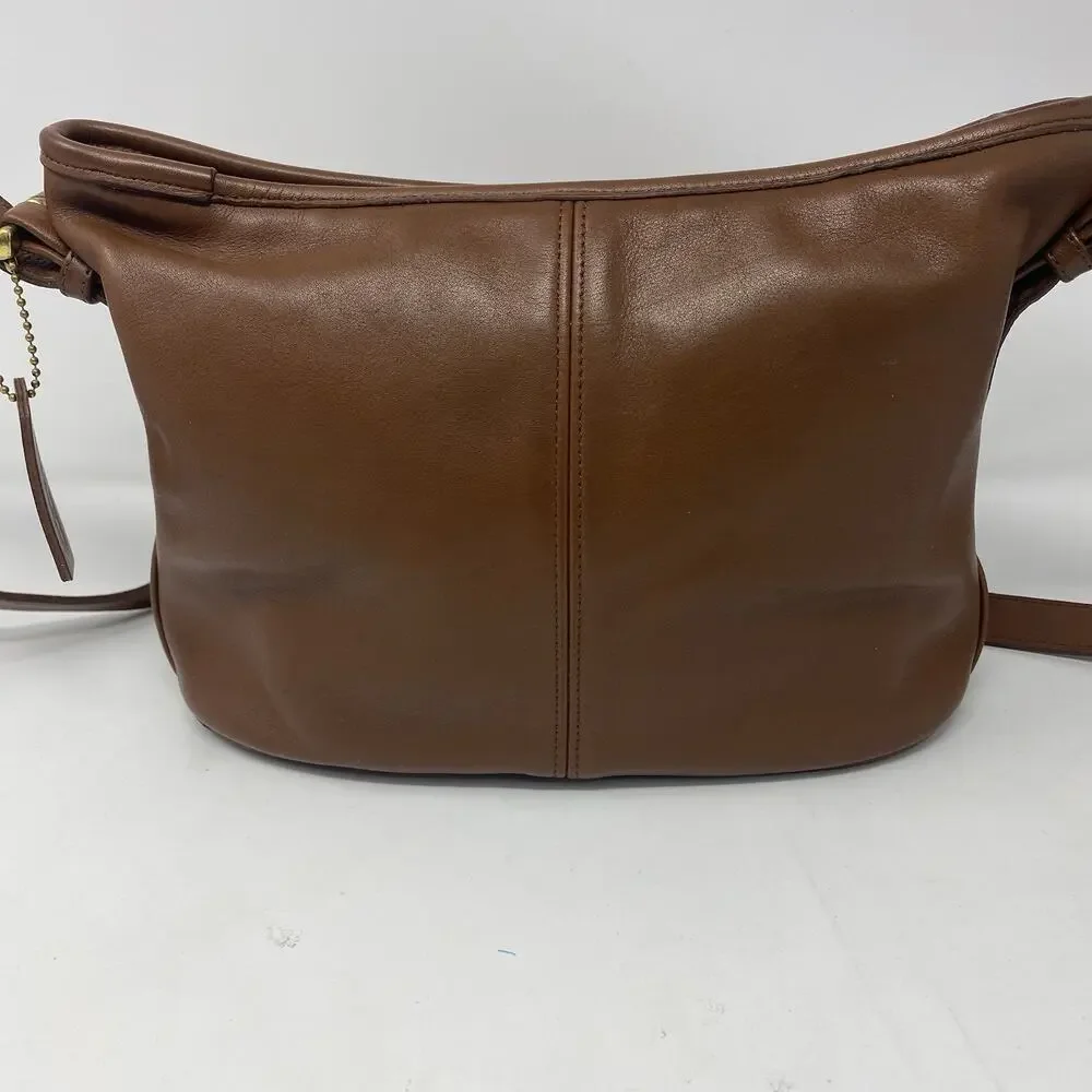 Vintage Coach Worth Bag 4143 British Tan/brown Leather Made In USA